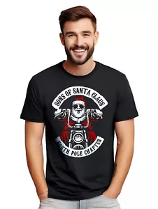 North Pole Chapter t-shirt - Santa's Wild Ride! Funny t-shirt, Unisex Printed De - Picture 1 of 45
