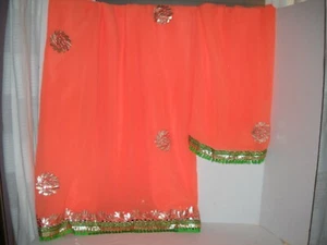 Indian Pakistani BBT Silk Sari Saree New - Picture 1 of 5