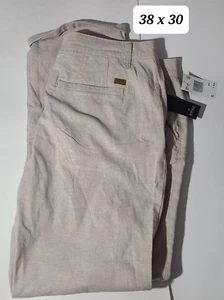 Pantalone beige elasticizzato Buffalo David Bitton taglia 38 x 30 nuovo con etichetta - Foto 1 di 6