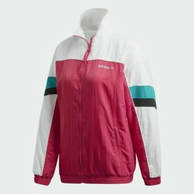 Adidas Originals Tech Track Top Magenta Women Fashion Zip Up New Jacket Pink - Image 1 of 4
