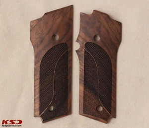 KSD Brand SW Mod 59 Compatible Walnut Grips Double-Checkering - Picture 1 of 1