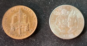 2 Monete Mondiali Italia 900° Anniversario Friuli Venezia Giulia100 &200 Furlans 1977 - Foto 1 di 8