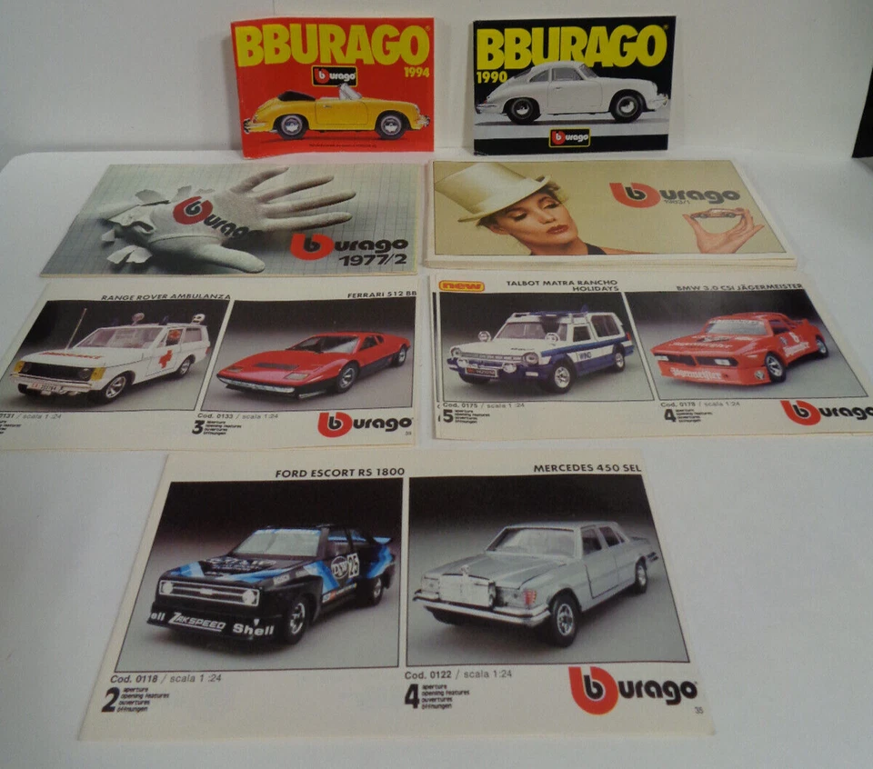 SET OF 4 BBURAGO MINIATURE CONSUMER CATALOGS YEARS 1977, 1983, 1990 & 1994 - Image 1 of 4