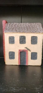 Kolonial/Primitiv/Americana/Volkskunst Harz Deko Haus.  - Bild 1 von 4