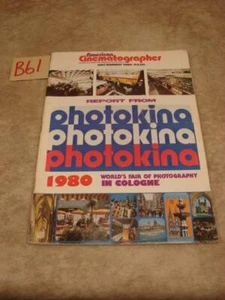 B61M VINTAGE AMERICAN CINEMATOGRAPHER DEC. 1980 PHOTOKINA WORLD'S FAIR COLOGE - Picture 1 of 1