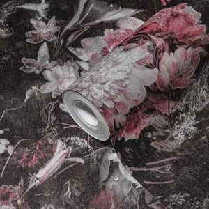 Vliestapete 38821-4 Blumen Glitzer Schwarz Rosa A.S. Creation (4,67€/1qm) - Bild 1 von 6