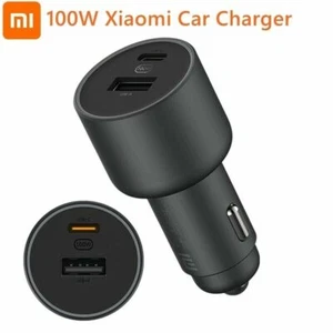 Genuine Xiaomi Mi 100W 5A Car Charger USB-C Dual Port PD QC 3.0 Fast Charge 1A1C - Picture 1 of 9