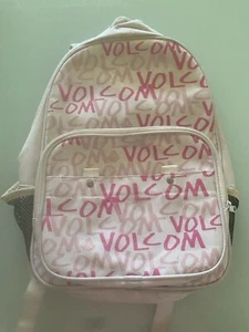 VOLCOM Pinks & White Excursion School Work Backpack - Picture 1 of 16
