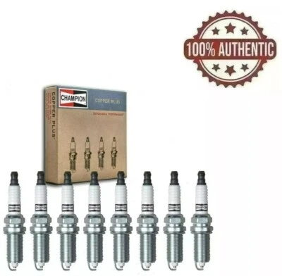 8件装Champ铜火花塞套装适用于2007-2017 LEXUS LS460 V8-4.6L — 第 1/2 张图片