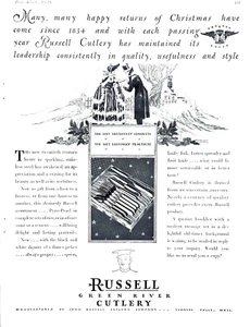 John Russell Cutlery Co Ad 1929 Turners Falls MA Green River - Picture 1 of 1