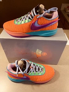 Lebron XX Mens Size 10 Women’s Size 11.5 Chosen 1 Total Orange/Vivid Purple - Picture 1 of 10