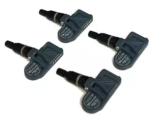 (4) 2005-2019 Toyota Tundra Tacoma TPMS Tire Pressure Sensors Black Valve Stem - Picture 1 of 2