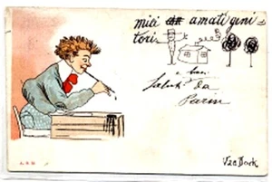 VAN DOCK Umoristica Lettera ai genitori PC Viaggiata 1900 - Imagen 1 de 1