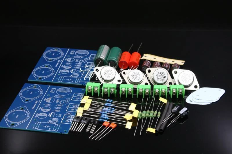 SC HOOD JLH 1969 金色密封 ST2N3055 10W+10W A 级立体声放大器套件 全新 — 第 1/3 张图片