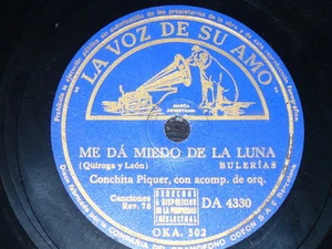 SPANISH 78 rpm RECORD VsA CONCHITA PIQUER Zapatitos de charol / Bulerías - Picture 1 of 1