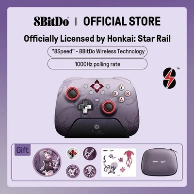 8BitDo Ultimate 2 Wireless Controller Evernight for PC & Android Honkai Star Rai - Image 1 of 4