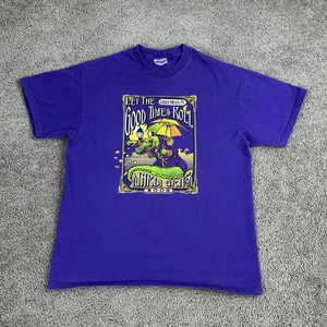 Vintage Mardi Gras Shirt Mens Large Let Good Times Roll 2002 Lake Wales FL 00s - Picture 1 of 8