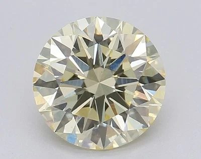 Round Fancy Light Yellow 1.54 Ct VS1 IGI Certified Lab Grown CVD Diamond - Image 1 of 4