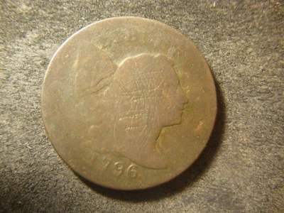 1796 Fine Details Sheldon Reverse of 1795 Liberty Cap Large Cent BSX - Image 1 of 3