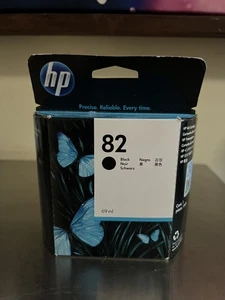 NOS Genuine HP 82 Black DesignJet 510 Series Ink Cartridge 69ml CH565A Exp 05/15 - Picture 1 of 4
