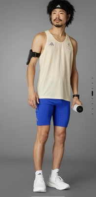 Camiseta sin mangas Adidas Boston Marathon 2025 129th cálida vainilla correr M Foto 1 de 2