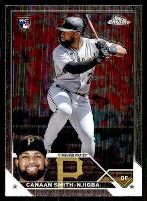 2023 Topps Chrome Canaan Smith-Njigba RC Pittsburgh Pirates #67 - Image 1 of 2