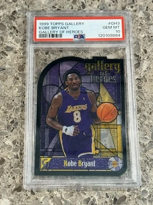 Kobe Bryant 1999 Topps Gallery Gallery of Heroes Stained Glass PSA 10 GEM MINT - Image 1 of 2