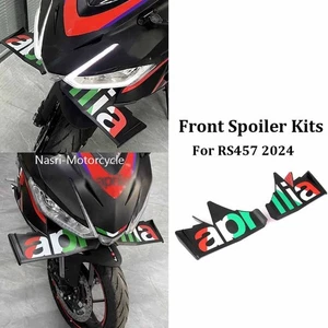 Front Spoiler Wing Kit Fairing Winglets Aerodynamic For Aprilia RS457 rs457 2024 - Picture 1 of 9