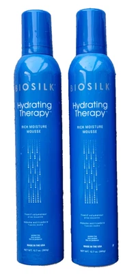 Biosilk Hydrating Therapy Rich Moisture Mousse 12,7 oz - Paquete de 2 Foto 1 de 4