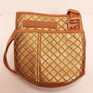 Bronze Luxe Quilted Hydrojug Sleeve 73 Ounce 2 Pockets Adjustable Strap - Picture 1 of 4