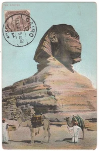 EGYPT KINGDOM 1918 MAXI CARD SPHINX OF PYRAMIDS  CAIRO CDS - Picture 1 of 2