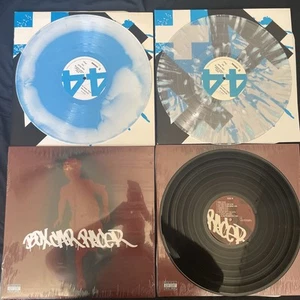 Box Car Racer +44 Limited Sealed Vinyl Lot Blue White Swirl Clear Plus Blink 182 - Picture 1 of 1