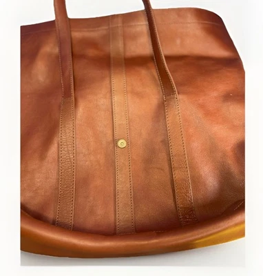 LL Bean Bandolera para Hombre Cuero Marrón Cierre a Presiones 16-1/2 X 16 X 4 Foto 1 de 4