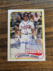 2024 Topps Series 1 Andruw Jones 1989 Auto (#89BA-AJO) Atlanta Braves NM MLB