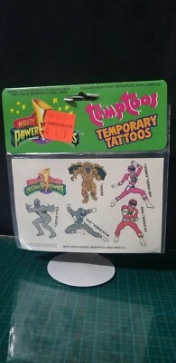 1994 Power Rangers «TEMPTOS» временные татуировки - новый в упаковке - Изображение 1 из 3