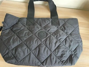 Kipling Iricia Large Quilted Top Handle Tote Bag In Black New Tags - Picture 1 of 5