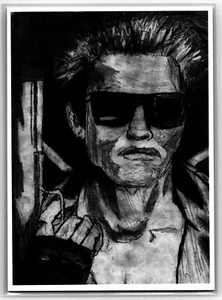 Terminator T-101 Arnold Sketch Card Scott Sketches Trading Card Print Fan Art - Picture 1 of 2