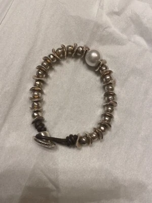 UNO DE 50, PULSEIRA “A PÉROLA DO DESERTO”. PUL1694BPLMTL0L - Imagem 1 de 2