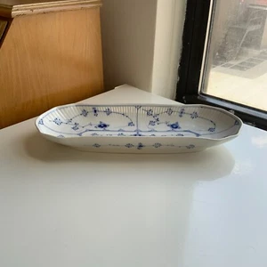 RARE Royal Copenhagen Blue Fluted Oblong Celery Dish 297 1stQ Excellent Cond '61 - Picture 1 of 15
