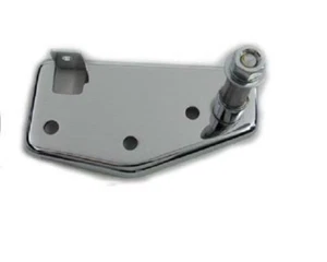 Placa de respaldo de pedal de freno cromada Harley 73-principios 79 modelos FL CC# 19536 nueva - Imagen 1 de 1