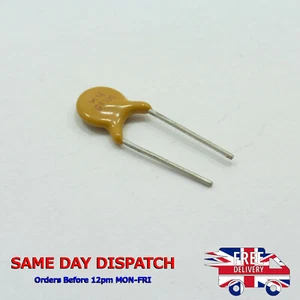 Resettable Fuse 16V 1A PTC Polyswitch Polyfuse Radial RGEF100 GF100 W08 - Imagen 1 de 3