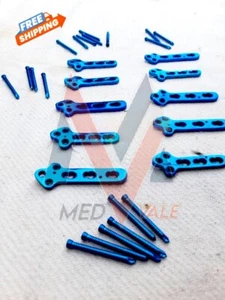 Veterinary TPLO Plates Titanium With 2.0/2.4/2.7/3.5MM Locking Screw 280 Pcs SS - Picture 1 of 2