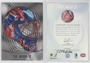 2002 ITG Be A Player Between the Pipes Mask II Silver /300 Jose Theodore #M-16
