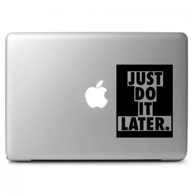 Apple Macbook Air Pro 13 15 Laptop Decal Sticker Vinyl Transfer Fun Typography - Image 1 of 2
