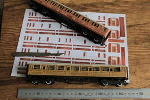 LNER Hornby Gresley Coaches x5 wood effect Teak Vinyl render Kit for x 5 coach's - Picture 1 of 7