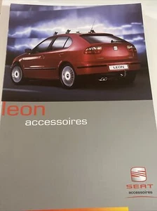 RARE Catalogue brochure SEAT LEON ACCESSOIRES ANNEE 2001 20 pages - Picture 1 of 4