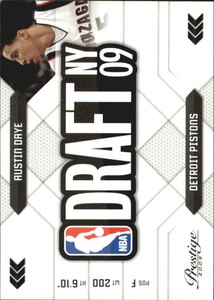 2009-10 Prestige NBA Draft Class Detroit Pistons Basketball Card #15 Austin Daye