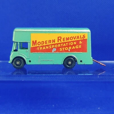 Budgie Models 58 Pantechnicon furgoneta de mudanzas "modernas mudanzas" verde, marrón escotilla Foto 1 de 4