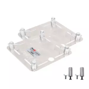 Pro X Pack of Two 12" Aluminum Base Plates w/ Speaker Stud Mounts F34 Trussing - Picture 1 of 3