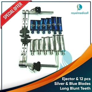 Neuro Spine Caspar Cervical Ejector & 12 Silver & Blue Long Blunt Blades - Picture 1 of 1